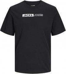 Jack & Jones CORP Logo Play 5 T-Shirt Black
