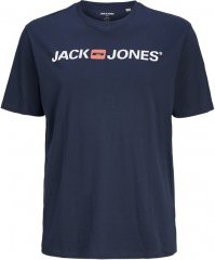 Jack & Jones Corp Logo Crew Neck T-Shirt Navy Blazer
