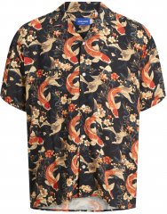 Jack & Jones Tokyo Gemustertes Hawaiihemd Dunkelbraun