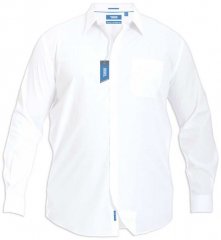 D555 Aiden Easy Iron-Hemd Weiß