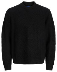 Jack & Jones Cambridge Cable Knit Sweater Black