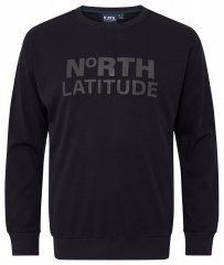 North Latitude 53123 Sweatshirt mit Logo Schwarz