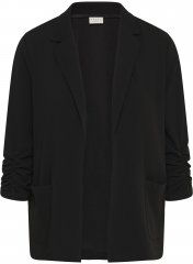 Kaffe Curve Pheolo 3/4 Sleeve Blazer Black Deep