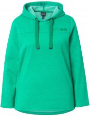 Ulla Popken Lettering GLOWING Hoodie Moss Green