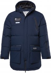 JAY-PI Warm Quilted Parka Dual Function, Wind and Water Repellant Navy