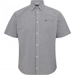 North Latitude Shirt Short Sleeve Checked Grey