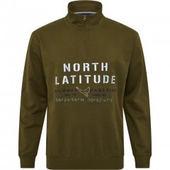 North Latitude Sweatshirt Half-Zip Green