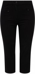 Ulla Popken Mony Stretch Capri Pants Black