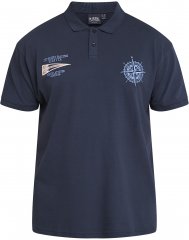 North Latitude 61129 Piqué-Poloshirt mit Bruststickerei Marineblau