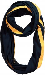 Ulla Popken Neon Stripe Infinity Scarf Navy