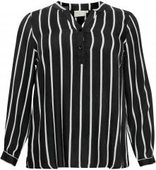 Kaffe Curve Sida Bluse Schwarz/Kreide Gestreift