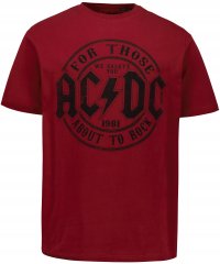 JP1880 AC/DC T-Shirt Rust Red