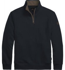 Double Outfitters MTOP-1163 Sweatshirt mit halbem Reißverschluss Navyblau