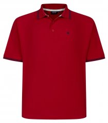 Espionage P232 Pique-Poloshirt Rot/Navyblau