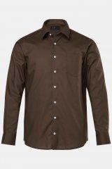 JP1880 Shirt Business Long Sleeve Brown