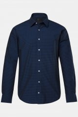 JP1880 Shirt Long Sleeve Kent Collar Navy