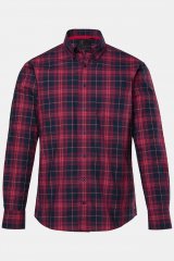 JP1880 Checked Shirt Long Sleeve Red