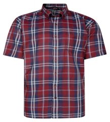 Espionage SH447 Karohemd Burgundy