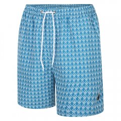 Espionage SW094 Badeshorts mit Geometrischem Print Blau