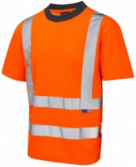 Leo Newport Comfort T-shirt Hi-Vis Orange
