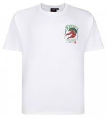 Espionage T457 Spicy Chilli Bedrucktes T-Shirt Weiß