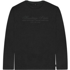 Double Outfitters TS-9171 Long Sleeve T-Shirt Embroidered Black