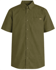 Motley Denim Zagreb Kurzarmhemd Dunkelkhaki
