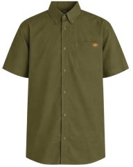 Motley Denim Zagreb Kurzarmhemd Dunkelkhaki