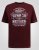 D555 Baldwin Grumpy Old Man Club Print Crew Neck T-shirt Burgundy/ Black Twist - Herren-T-shirts - Herren-T-Shirts in großen Größen