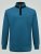 D555 Conway 1 1/4 Zip Neck Fleece Sweatshirt With Bear Logo Teal - Herren-sweater und -hoodies - Herren-Sweater und -Hoodies in großen Größen