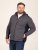 D555 Conrad Detachable Hood Bonded Fleece Zip Through Hoody TALL Navyblau - TALL sweatshirts - TALL Sweatshirts für große Männer