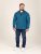 D555 Conway 1 1/4 Zip Neck Fleece Sweatshirt With Bear Logo Teal - Herren-sweater und -hoodies - Herren-Sweater und -Hoodies in großen Größen