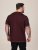 D555 Baldwin Grumpy Old Man Club Print Crew Neck T-shirt Burgundy/ Black Twist - Herren-T-shirts - Herren-T-Shirts in großen Größen