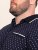 D555 Reid AOP Polo With Jacquard Collar, Pocket And Cuffs Navyblau - Polo-shirts für herren - Polo-Shirts für Herren in großen Größen