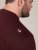 D555 Baldwin Grumpy Old Man Club Print Crew Neck T-shirt Burgundy/ Black Twist - Herren-T-shirts - Herren-T-Shirts in großen Größen