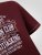 D555 Baldwin Grumpy Old Man Club Print Crew Neck T-shirt Burgundy/ Black Twist - Herren-T-shirts - Herren-T-Shirts in großen Größen