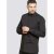 D555 Michael Couture Stretch Shirt Black - Herrenhemden - Herrenhemden in großen Größen