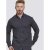 D555 Babworth Long Sleeve Shirt Navy - Herrenhemden - Herrenhemden in großen Größen