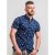 D555 Davian Hawaii Shirt Navy - Herrenhemden - Herrenhemden in großen Größen