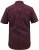 D555 Hillcrest S/S Micro Ao Print Shirt Burgundy - Herrenhemden - Herrenhemden in großen Größen
