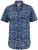 D555 Padbury Floral Ao Printed S/S Shirt Navy - Herrenhemden - Herrenhemden in großen Größen