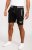 D555 Sutton Elasticated Waist Shorts With Embroidery Black - Jogginghosen für herren - Jogginghosen für Herren in großen Größen