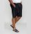 D555 Ryan Jersey Shorts 2-pack Black/Charcoal - Jogginghosen für Herren in großen Größen - Jogginghosen für Herren in großen Größen