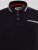 D555 Potts Jersey Polo With Jacquard Collar & Cuffs Schwarz - Polo-shirts für herren - Polo-Shirts für Herren in großen Größen