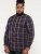 D555 Gladstone Check Button Down Collar Shirt - Herrenhemden - Herrenhemden in großen Größen