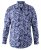D555 Harrow AOP Shirt Blue - Herrenhemden - Herrenhemden in großen Größen
