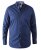 D555 Chilton LS Shirt Navy - Herrenhemden - Herrenhemden in großen Größen