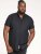 D555 James Short Sleeve Oxford Shirt Black - Herrenhemden - Herrenhemden in großen Größen