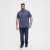 North Latitude Polo Blue Melange - Polo-shirts für herren - Polo-Shirts für Herren in großen Größen