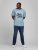 Jack & Jones JJMOON T-shirt Faded Denim - Herren-T-shirts - Herren-T-Shirts in großen Größen